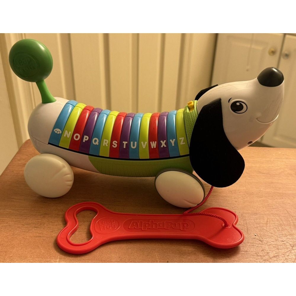 LeapFrog Alphapup Alphabet Letters Learning‎ Talking Toy Dog Red Bone Tested